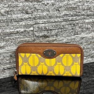 Fossil Yellow and Brown Wallet